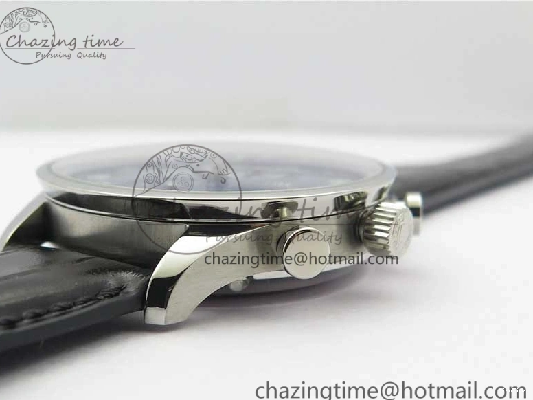 MIROTIME 0121 SunProtective Portugieser Chronograph Edition 150 Years IW371601 ZF 1:1 Best Edition Blue Dial on Black Leather Strap A7750 (Slim Movement) 7137